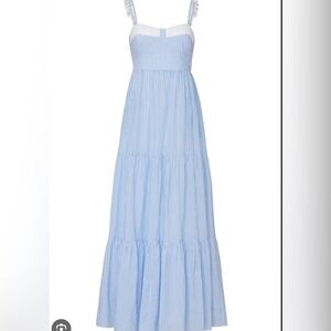 Lilly Pulitzer Blue and White Maxi Dress